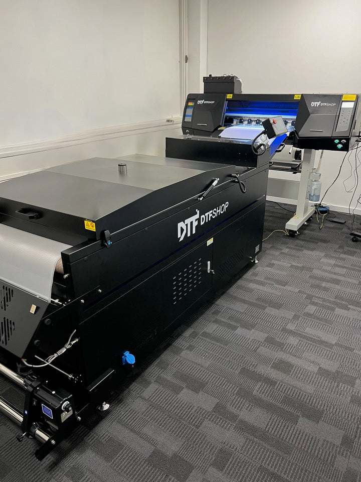 60cm DTF Printer + Power Shaker | UK 4-Head Direct to Film Printer